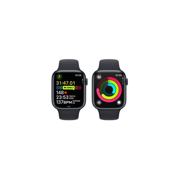 Apple Watch Series 9 GPS 45mm Midnight Aluminum Case w. Midnight S. Band - SM (MR993) 42418 фото