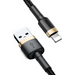 Кабель Lightning Baseus Cafule Series 1.5A/2m Gold Black 48044 фото 2