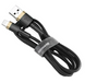 Кабель Lightning Baseus Cafule Series 1.5A/2m Gold Black 48044 фото 3