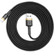 Кабель Lightning Baseus Cafule Series 1.5A/2m Gold Black 48044 фото 1