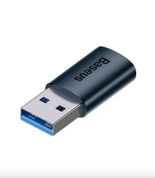 Перехідник OTG Baseus Ingenuity Series Mini Gen1 USB 3.1 to Type-C Blue 52821 фото