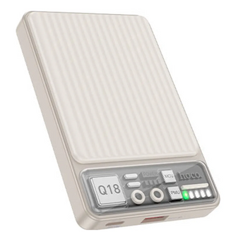 Додатковий акумулятор Hoco Q18 Tourer 22.5W magnetic 10000mAh Milky White 46989 фото