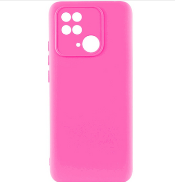 Накладка Silicone Case Lakshmi Full Camera Redmi 10C/Poco C40 Barbie Pink 48223 фото