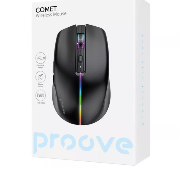 Мишка бездротова Proove Comet Black 54423 фото
