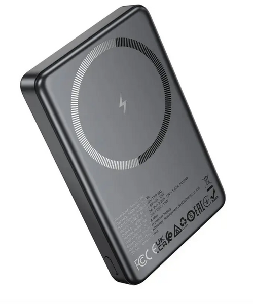 Додатковий акумулятор Hoco Q34 Clever 10000mAh Metall Gray 54712 фото