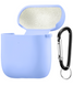 Чохол Silicon for AirPods 12 Lilac Blue мікрофібра 31662 фото