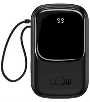 Додатковий акумулятор Baseus Qpow Pro Display Fast Charge 20000mAh Black 48030 фото
