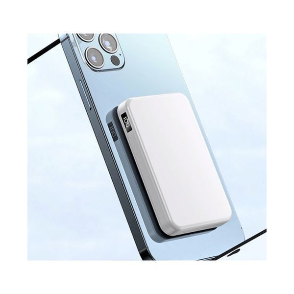 Додатковий акумулятор JJT A-27 10000mAh Magnetic 22.5W White 45287 фото