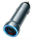 Автомобільний адаптер Hoco Z54 48W 1USB-A+1USB-C Metal Gray 52203 фото 1