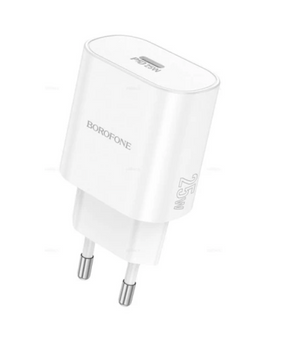 Адаптер мережевий Borofone BA82A Platinum PD25W White 53036 фото