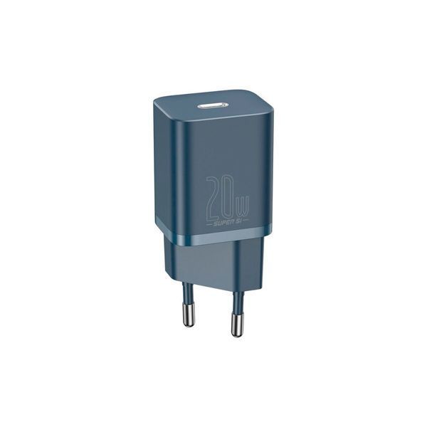 Адаптер мережевий Baseus GaN5 20W Mini Blue 40789 фото