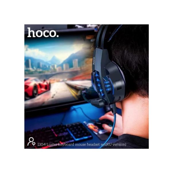 Ігровий комплект Gaming Combo 4 in 1 Hoco DI54 Клавіатура + Мишка +Навушники +Килимок 45482 фото