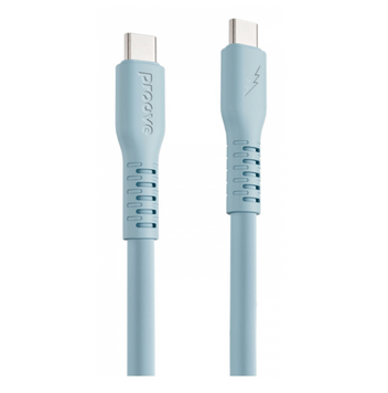 Кабель Type-C to Type-C Proove Eternal 60W (2m) Light Blue 47434 фото