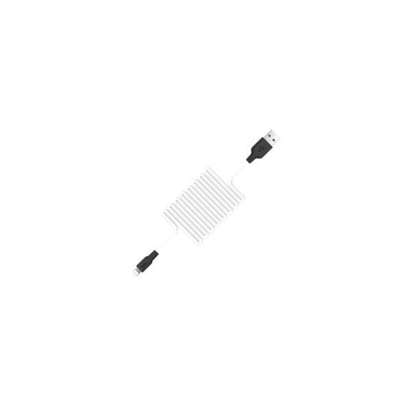 Кабель Lightning Hoco X21 Plus Silicone Lightning 1m BlackWhite 33348 фото
