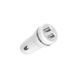 Автомобільний зарядний пристрій 2xUSB Hoco Z27 + Lighting (2,4A) White 24640 фото 5