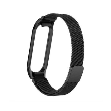 Ремінець для браслета Milanese Loop Desing Xiaomi Mi Band 5 6 Black 44591 фото