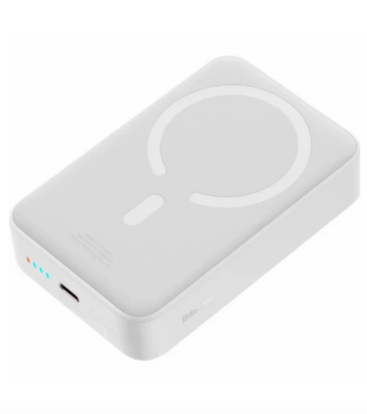 Додатковий акумулятор Baseus Magnetic Mini Wireless Fast Charge 20000mAh 20W White 48393 фото