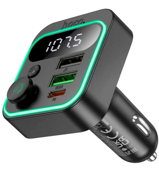 FM Модулятор HOCO E85 Tiger PD20W+QC3.0 Gray 50134 фото