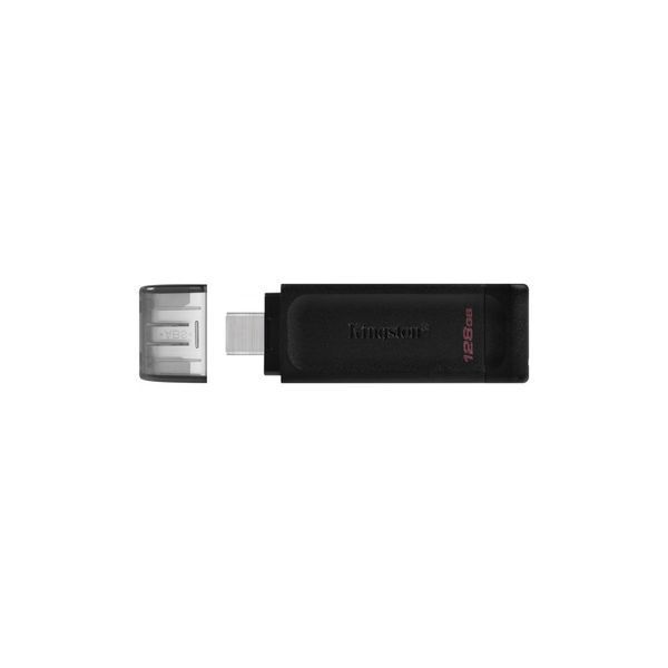 Флеш память USB-C 3.2 128GB Kingston DataTraveler 70 Black 35536 фото