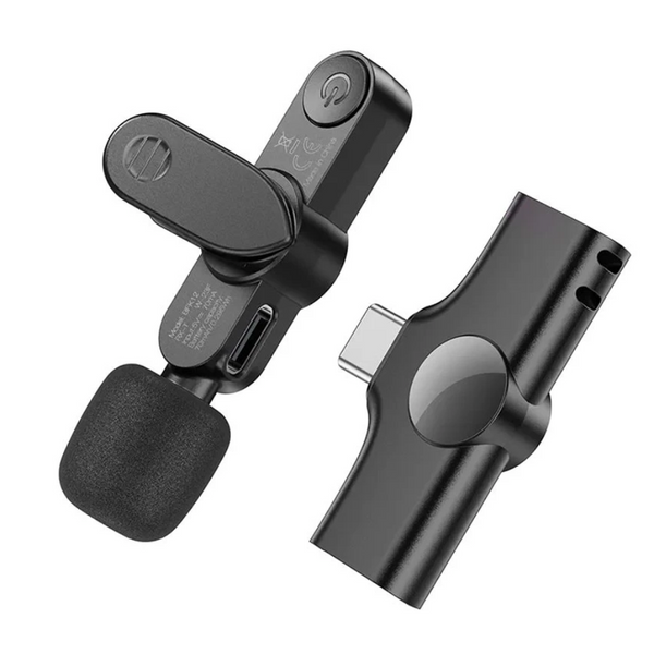 Бездротовий петличний мікрофон BOROFONE BFK12 Trophy Type-C Black 49553 фото