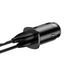 Автомобільний адаптер Baseus Square Metal 30W USB+Type-C Black 53044 фото 3