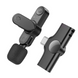 Бездротовий петличний мікрофон BOROFONE BFK12 Trophy Type-C Black 49553 фото 2