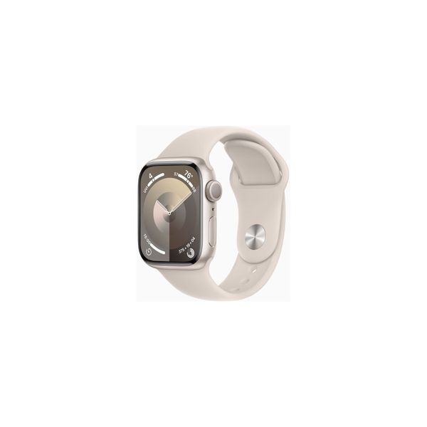 Apple Watch Series 9 GPS 41mm Starlight Aluminum Case w. Starlight Sport Band - SM (MR8T3) 42037 фото