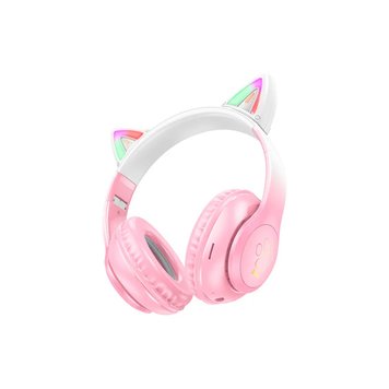 Навушники накладні Bluetooth Hoco W42 Cat Pink 41611 фото