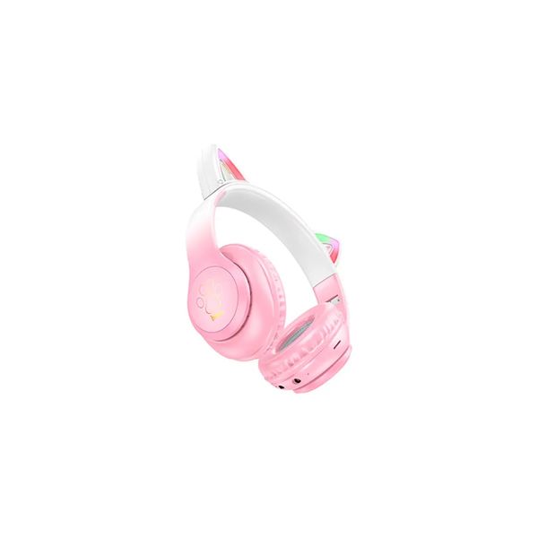 Навушники накладні Bluetooth Hoco W42 Cat Pink 41611 фото