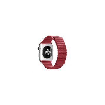 Ремінець Apple Watch LITCHI Leather 3840mm Red 26447 фото