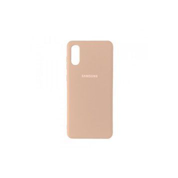 Накладка Silicone Cover Full для Samsung A022 (A02-2021) Pink Sand 31293 фото