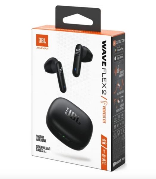 Навушники JBL Wave Flex 2 Black (JBLWFLEX2BLK) 50165 фото
