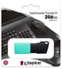 Флеш память USB3.2 256GB Kingston DataTraveler Exodia M Black/Teal 43713 фото 5