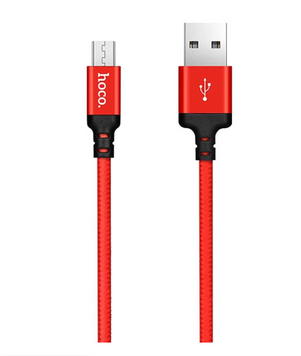 Кабель Micro USB HOCO X-14 Speed Charging (1м) Red-Black 25307 фото