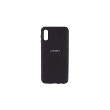 Накладка Silicone Cover Full для Samsung A022 (A02-2021) Black 30457 фото