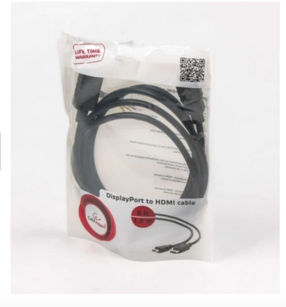 Кабель Cablexpert DisplayPort - HDMI (M/M), 3 м, Black (CC-DP-HDMI-3M) 47174 фото