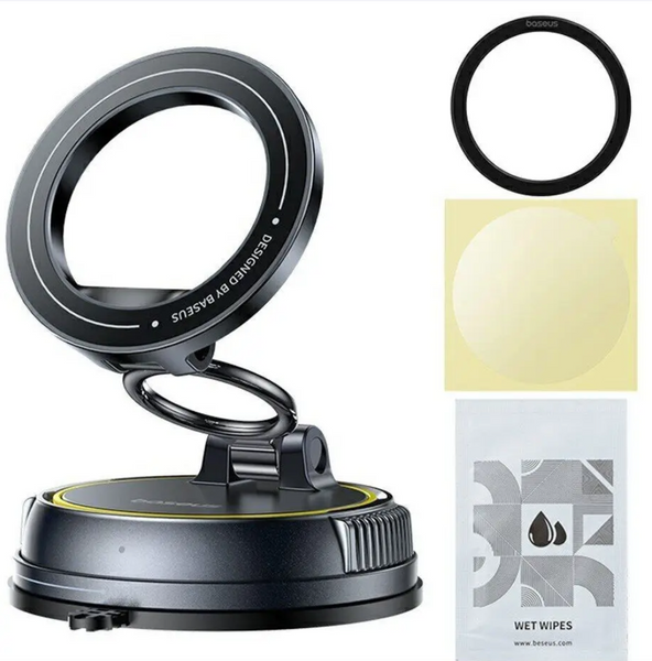 Автомобільний тримач Baseus VC2 Flex MagSafe Magnetic Black 55152 фото