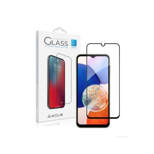 Захисне скло ACCLAB Full Glue для Samsung A14 M14 Black 44647 фото