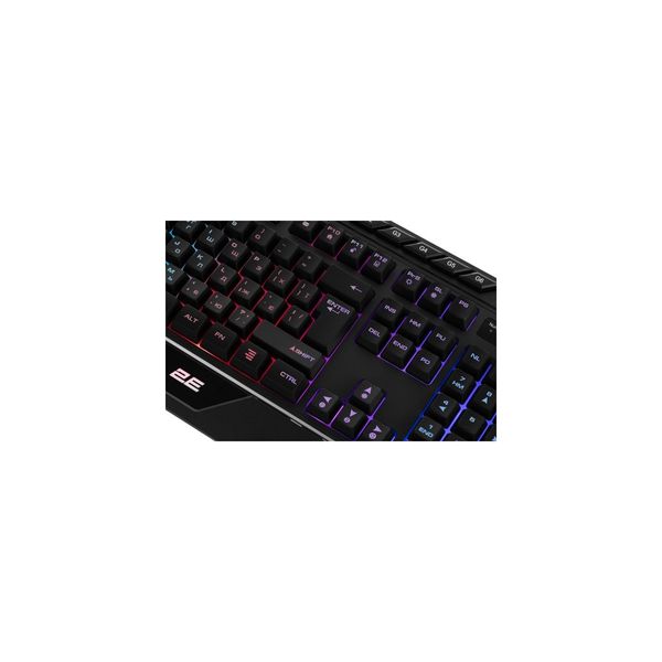 Клавіатура 2E Gaming KG315 RGB USB Black Ukr (2E-KG315UBK) 45133 фото