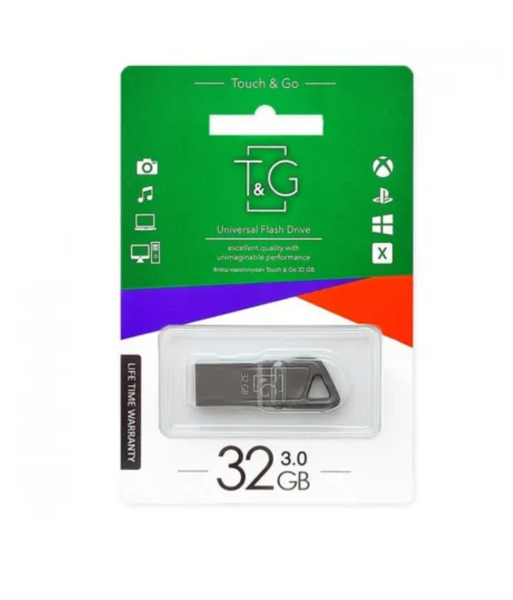 Флеш память Touch&Go 114 Metal Series 32Gb USB3.0 Black 54789 фото