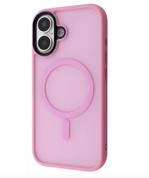Накладка Wave Matte Insane Magnetic Ring iPhone 17 Pink 53998 фото
