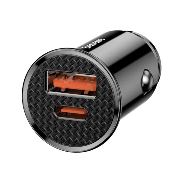 Автомобільний адаптер Baseus PD3.0 QC 4.0 + 30W USB + Type-C Black 34829 фото Автомобільний адаптер Baseus PD3.0 QC 4.0 + 30W USB + Type-C Black 34829 фото