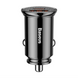 Автомобільний адаптер Baseus PD3.0 QC 4.0 + 30W USB + Type-C Black 34829 фото 2
