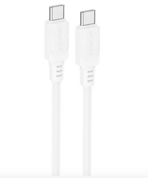 Кабель Borofone BX115 Sillicone Type-C-Type-C 60W 1m White 525191 фото