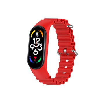 Ремінець Ocean Band для Xiaomi Mi Band 76543 Red 41835 фото