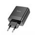 Адаптер мережевий Hoco C127A 3USB + 1Type-C Black 51147 фото 3