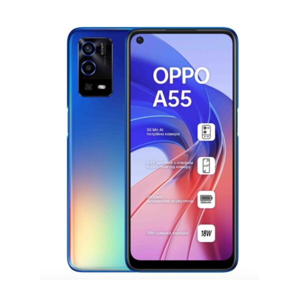 OPPO A55 4 64Gb Rainbow Blue Б/В Вживаний (Стан 5-) 41822 фото