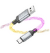 Кабель Type-C HOCO U112 Shine RGB Gray 49791 фото 3
