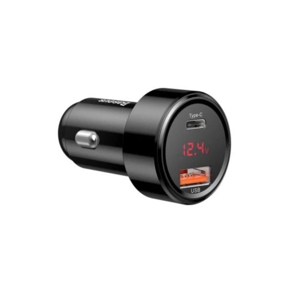 Автомобільний зарядний пристрій BASEUS Magic Series PPS PDoutUSB 45WQCPDLCD Black CCMLC20C-01 45708 фото