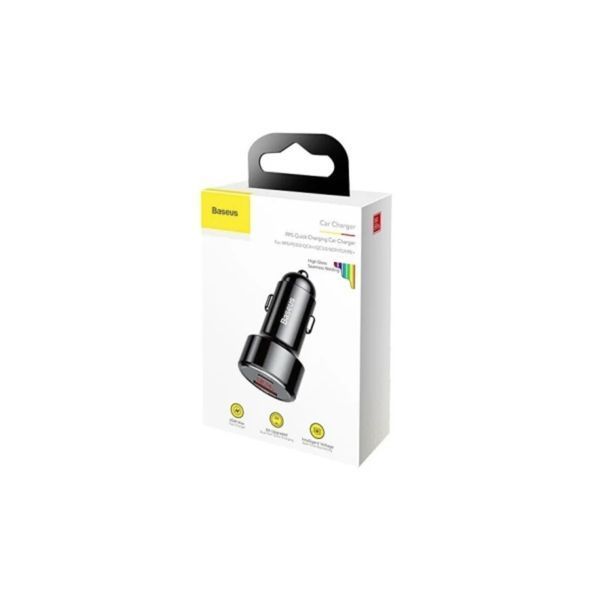 Автомобільний зарядний пристрій BASEUS Magic Series PPS PDoutUSB 45WQCPDLCD Black CCMLC20C-01 45708 фото